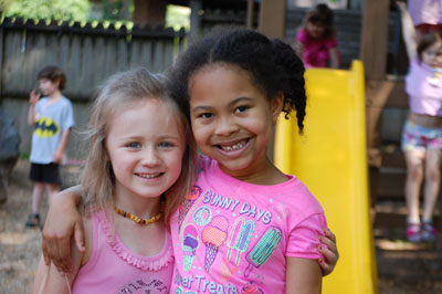 Happy preschoolers at ECM day care in Huntsville